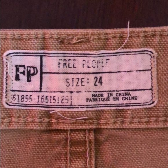 Free People Size 24 Khaki Skirt - Picture 3 of 3